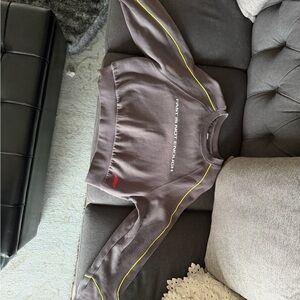 PacSun Charcoal Crop Sweatshirt F1 Formula One